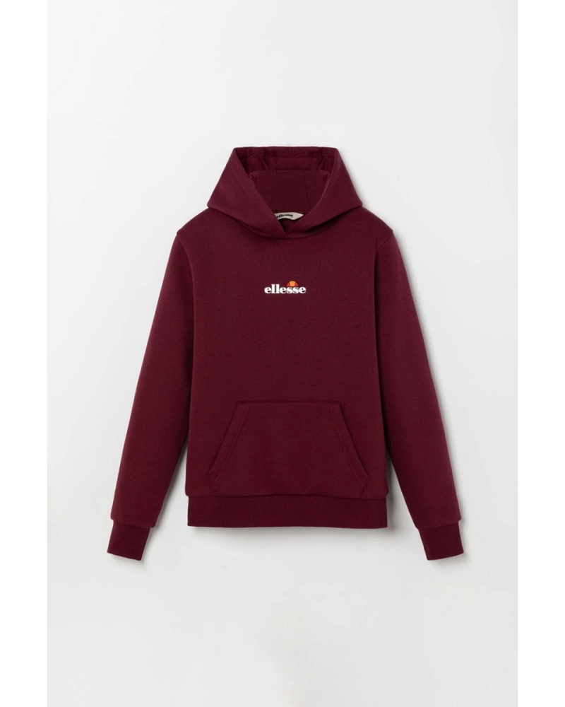 Sudadera infantil con capucha Ellesse Otternere 2 Jnr OH Hoodie burdeos