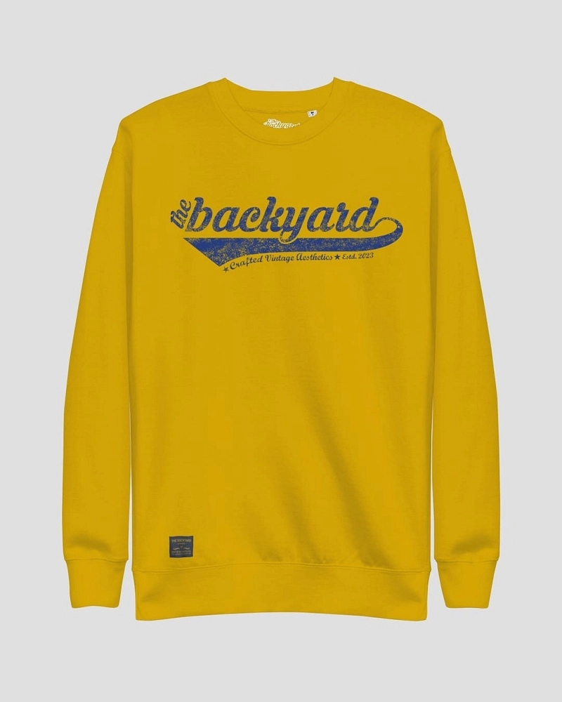 Sudadera The Backyard Crafted Vintage Amarilla