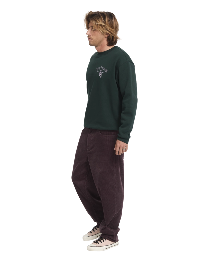 Sudadera Volcom Cuello Redondo Estampado Win Some, Lose Some - Verde Bosque