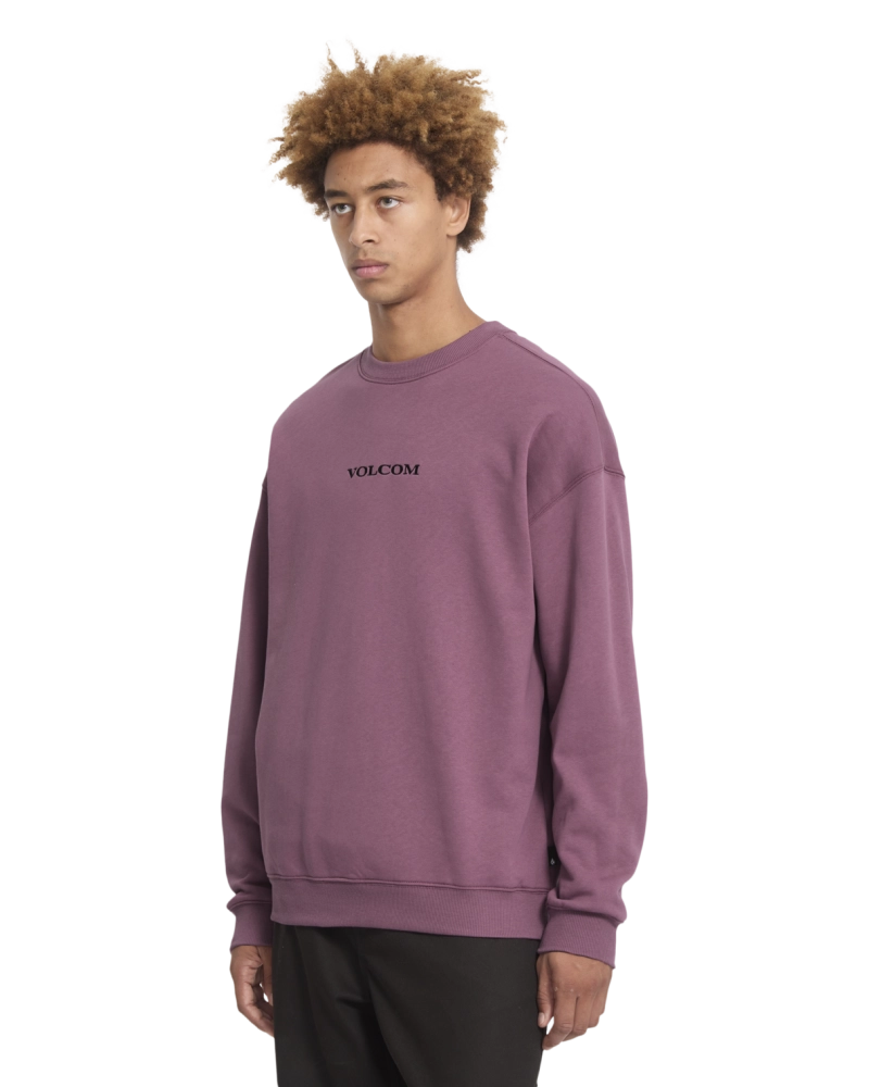 Sudadera Volcom Cuello Redondo Logo Bordado - Morado Sudadera Volcom Cuello Redondo Logo Bordado - Morado