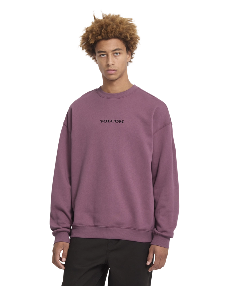 Sudadera Volcom Cuello Redondo Logo Bordado - Morado Sudadera Volcom Cuello Redondo Logo Bordado - Morado