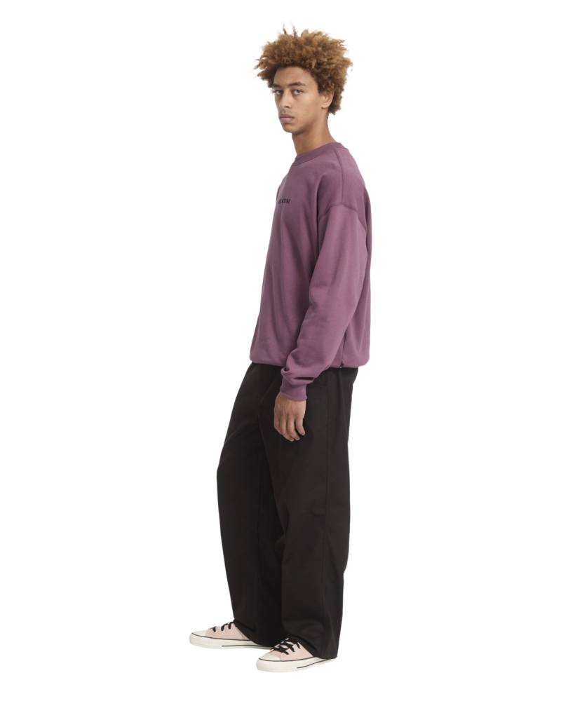 Sudadera Volcom Cuello Redondo Logo Bordado - Morado Sudadera Volcom Cuello Redondo Logo Bordado - Morado