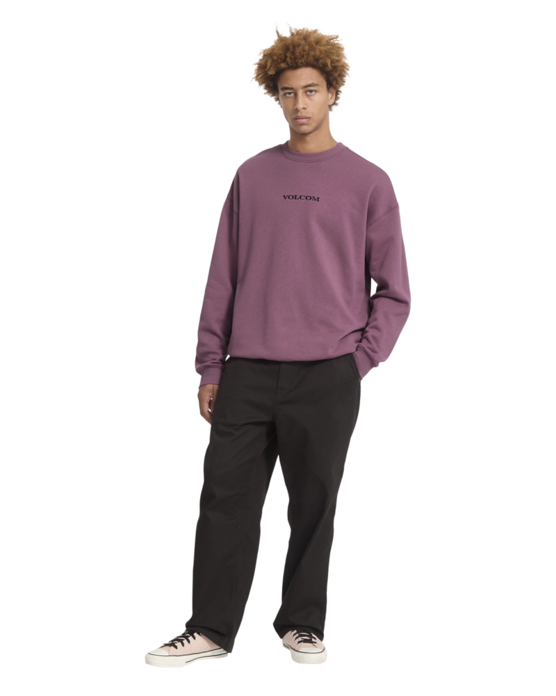 Sudadera Volcom Cuello Redondo Logo Bordado - Morado Sudadera Volcom Cuello Redondo Logo Bordado - Morado