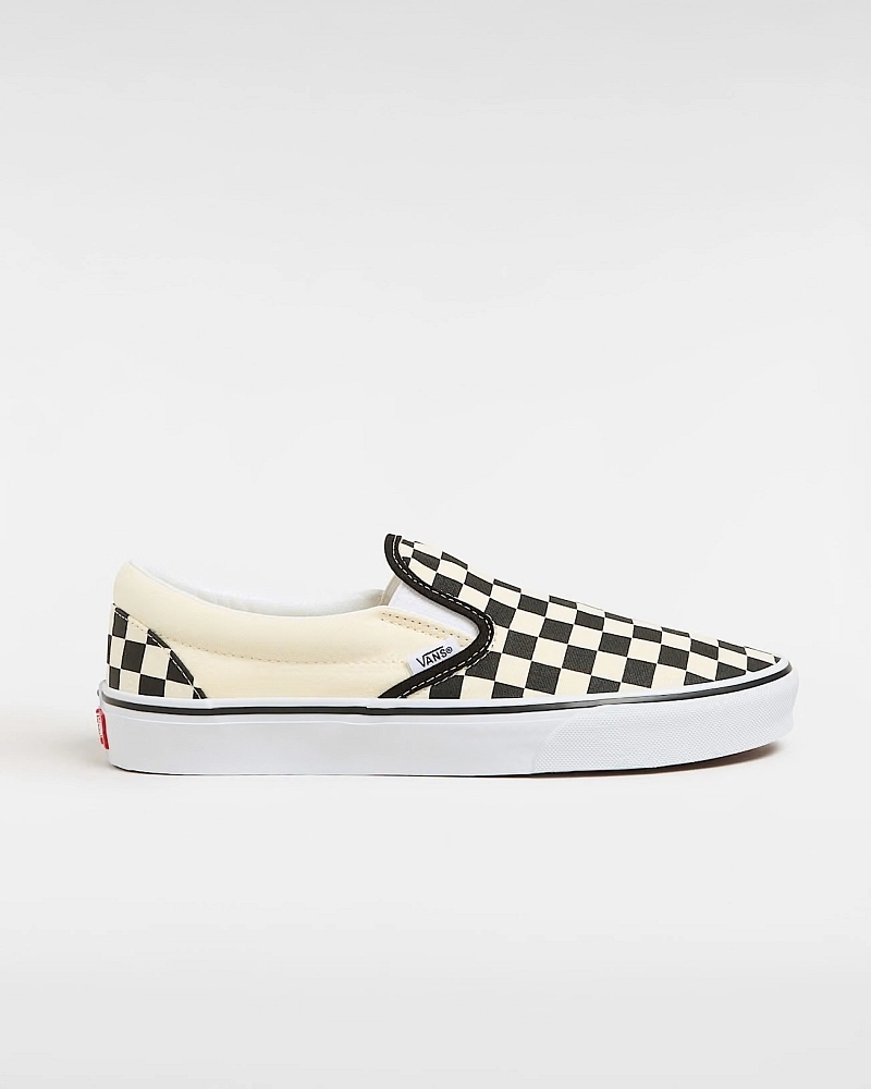 Vans Classic Slip-On Checkerboard Negro Blanco | Zapatillas Sin Cordones Unisex Vans Classic Slip-On Checkerboard Negro Blanco | Zapatillas Sin Cordones Unisex