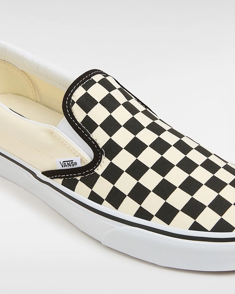 Vans Classic Slip-On Checkerboard Negro Blanco | Zapatillas Sin Cordones Unisex Vans Classic Slip-On Checkerboard Negro Blanco | Zapatillas Sin Cordones Unisex