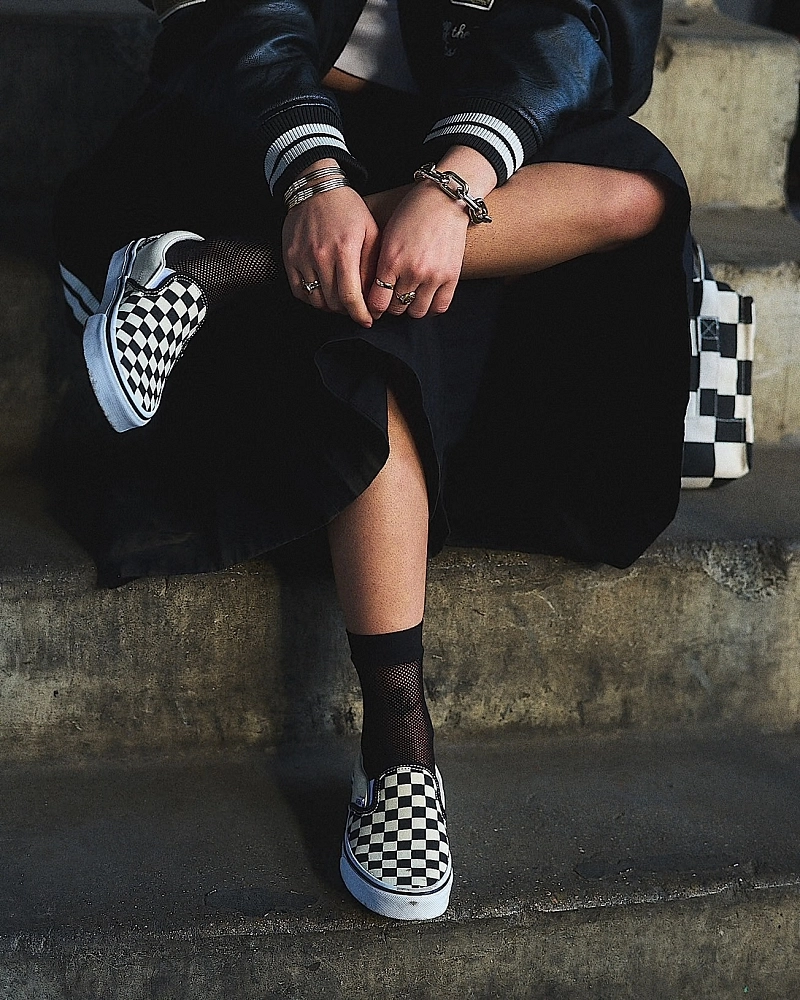 Vans Classic Slip-On Checkerboard Negro Blanco | Zapatillas Sin Cordones Unisex Vans Classic Slip-On Checkerboard Negro Blanco | Zapatillas Sin Cordones Unisex
