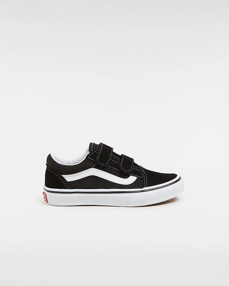 Vans Old Skool V Negro Niño 4-8 Años | Velcro Sin Cordones Vans Old Skool V Negro Niño 4-8 Años | Velcro Sin Cordones
