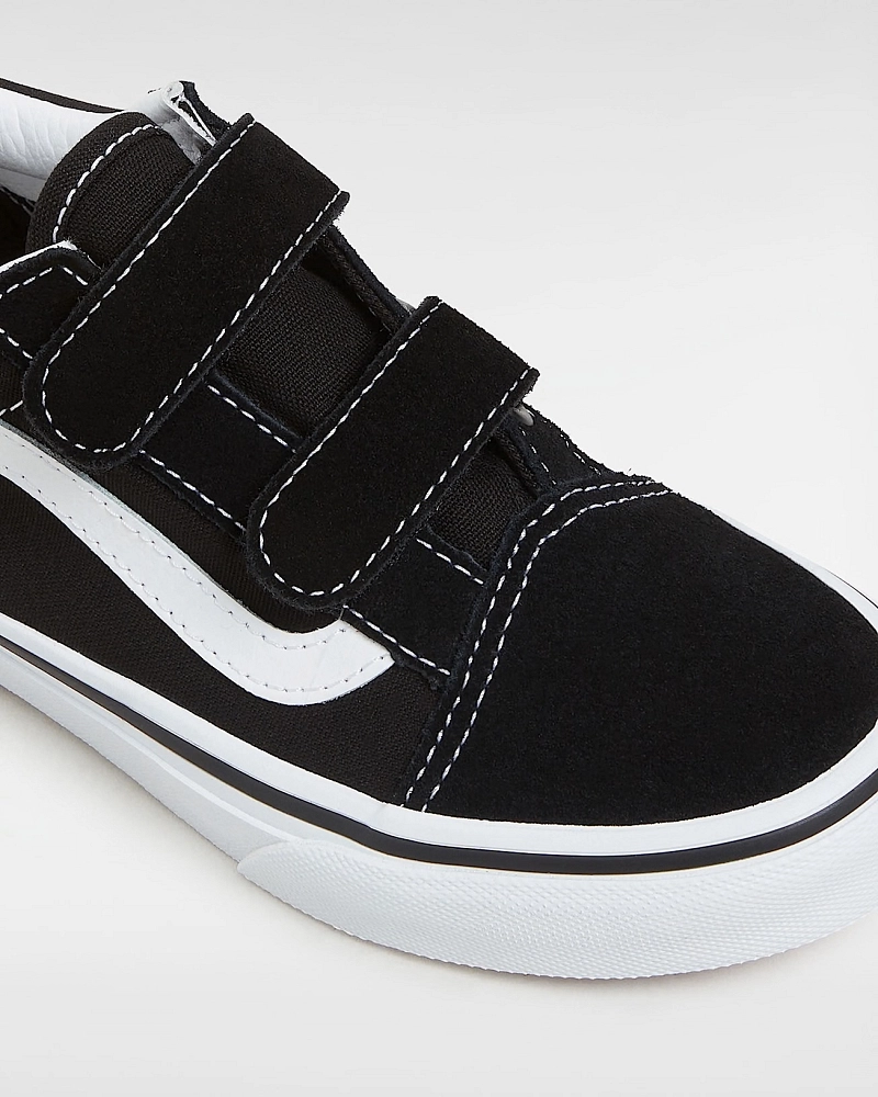 Vans Old Skool V Negro Niño 4-8 Años | Velcro Sin Cordones Vans Old Skool V Negro Niño 4-8 Años | Velcro Sin Cordones